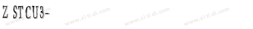 Z ST原版CU3字体转换